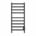 K6025W - Kontour Square 18" x 40" Electric Hardwire Towel Warmer in Matte Black