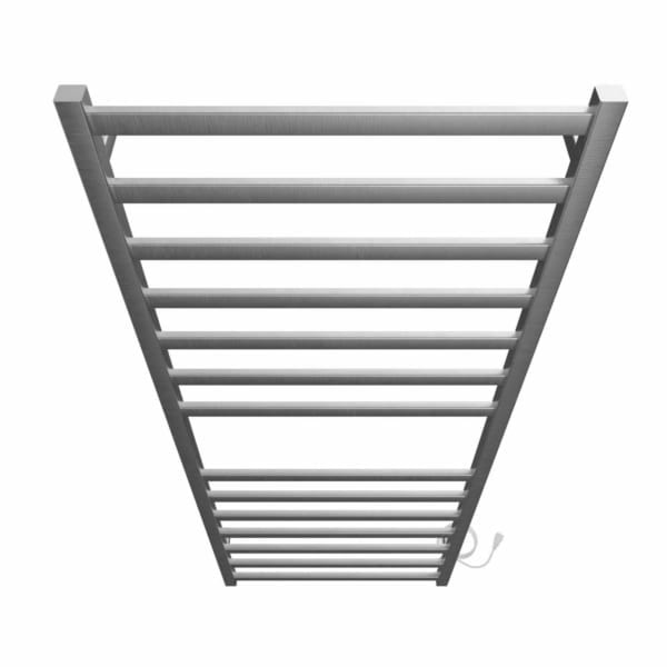 K6054E - Kontour Square 24" x 60" Electric Plugin Towel Warmer in Brushed Nickel