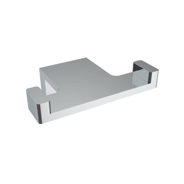 V61223 - Volkano Ash Double Towel Hook - Chrome