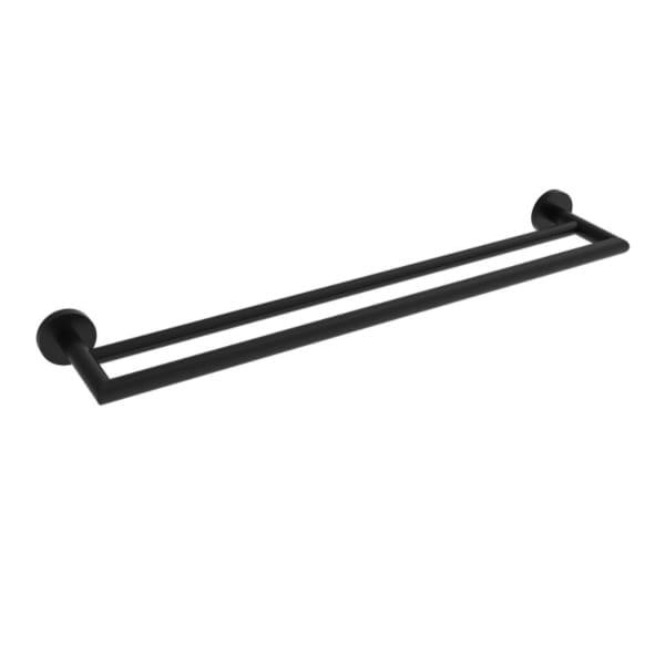 V63185 - Volkano Summit Double Towel Bar - Matte Black