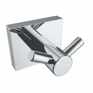 V62253 - Crater double towel hook - chrome