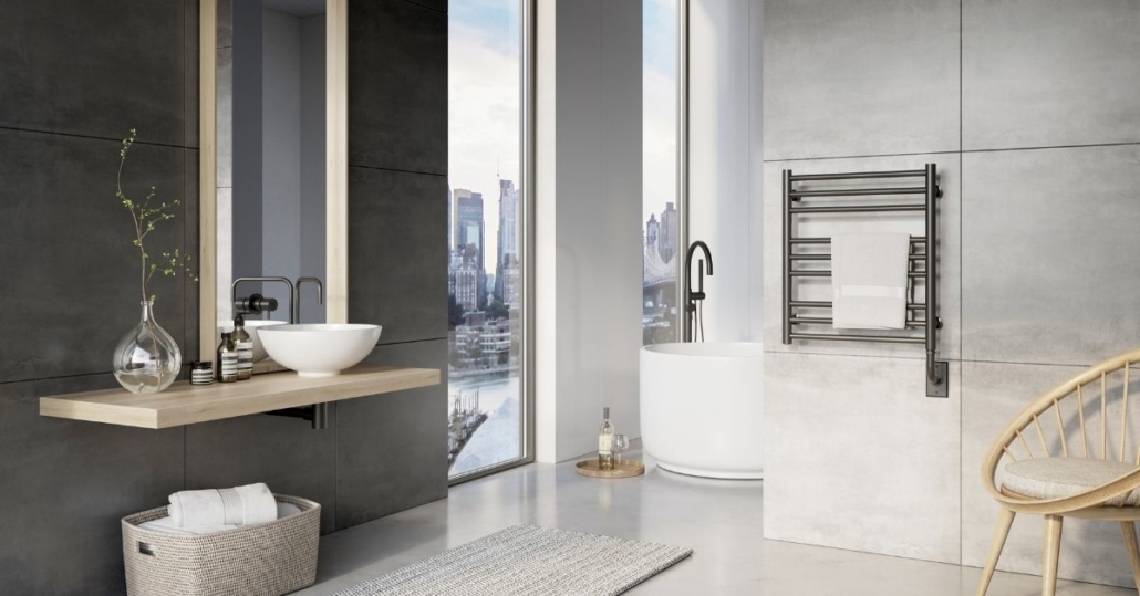 Matte Black Towel Warmer - 5 Statement Pieces for your Bathroom Showroom