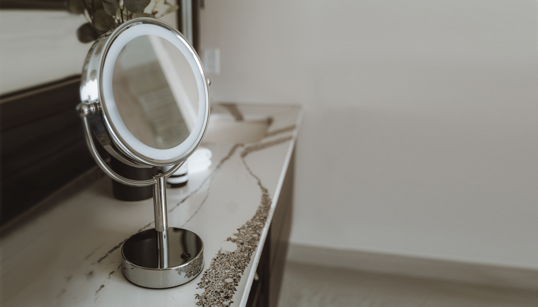 Volkano Backlit Mirror - guide to bathroom accessories