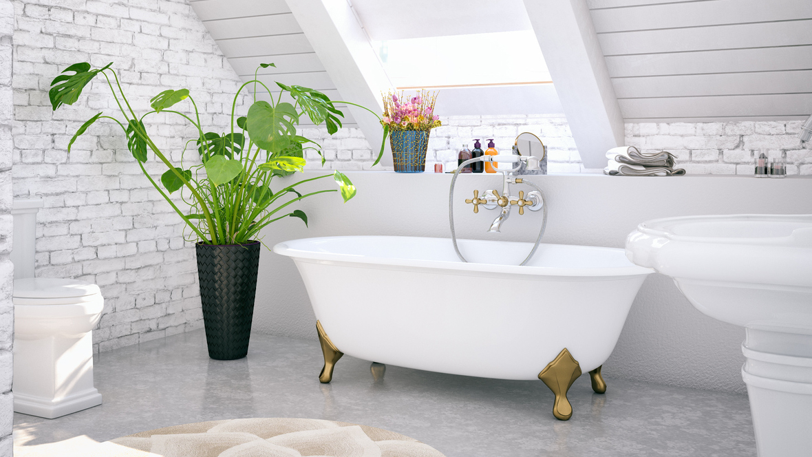 Bath with Plants - Bathroom Design Trends