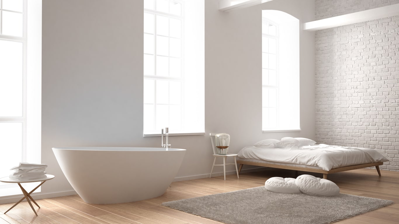 Bathtub in Bedroom - 2023 Bathroom Design Trends