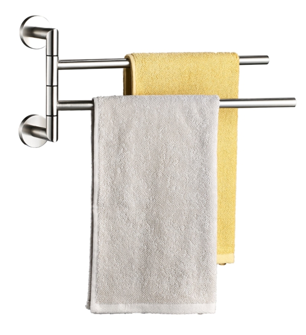 Volkano - Summit Swivelling Towel Bar - Brushed Nickel