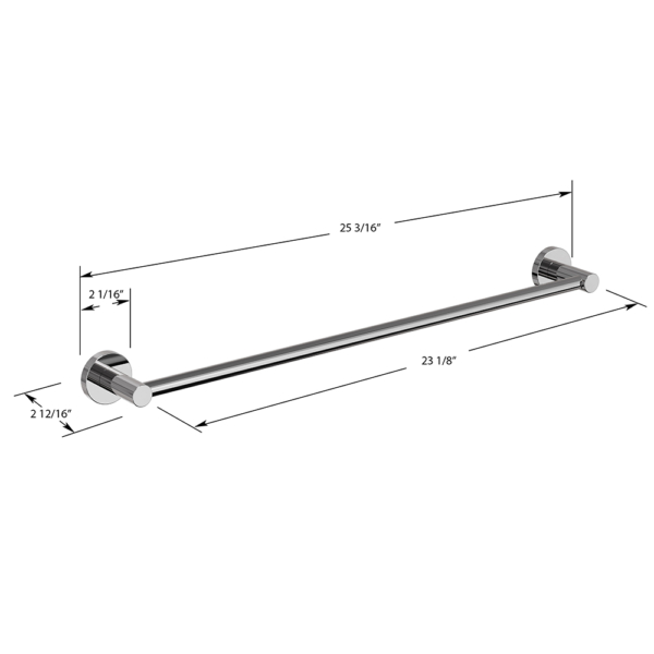 Lava Towel Bar 24" - Image 7